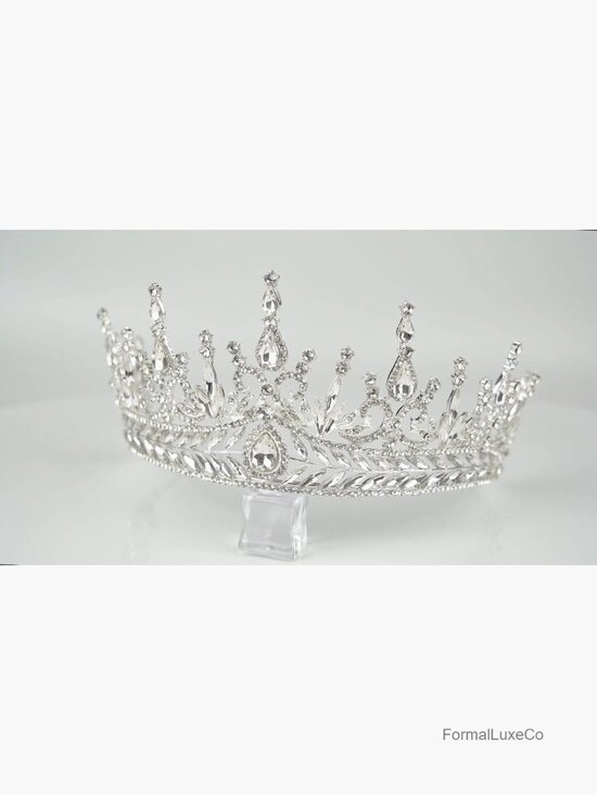 Rhinestone Crystal Wedding Tiara Crown for Bride Costume Photography Party main image 4